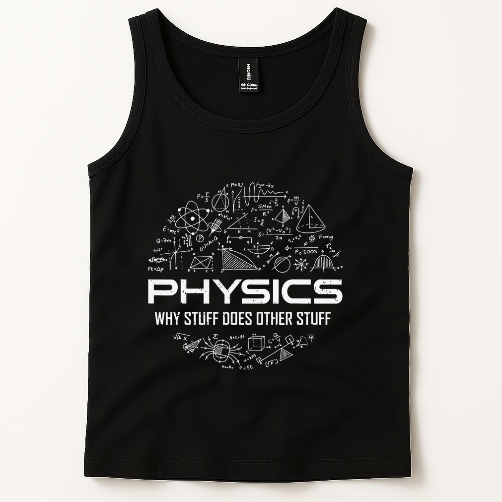 retro Physics Lover Physics Humor Tank Top