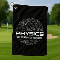 retro Physics Lover Physics Humor Golf Towel