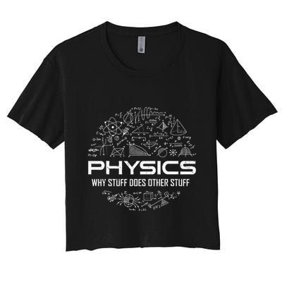 retro Physics Lover Physics Humor Crop Top