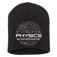 retro Physics Lover Physics Humor Short Acrylic Beanie
