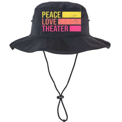 Retro Peace Love Theater For Actor & Actress Legacy Cool Fit Booney Bucket Hat