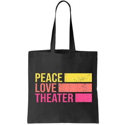 Retro Peace Love Theater For Actor & Actress Bag