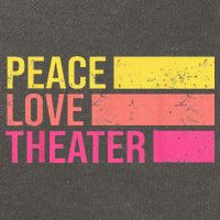 Retro Peace Love Theater For Actor & Actress Cotton Canvas Backpack