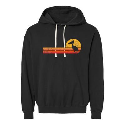 Retro Pelican Lover Funny Pelican Vintage Garment-Dyed Fleece Hoodie