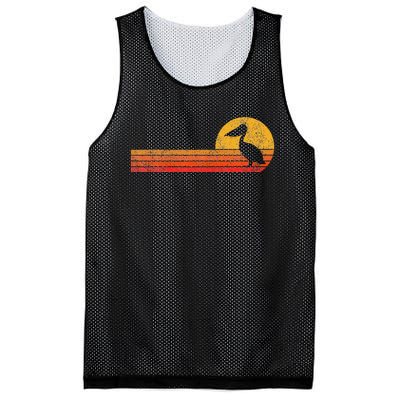 Retro Pelican Lover Funny Pelican Vintage Mesh Reversible Basketball Jersey Tank