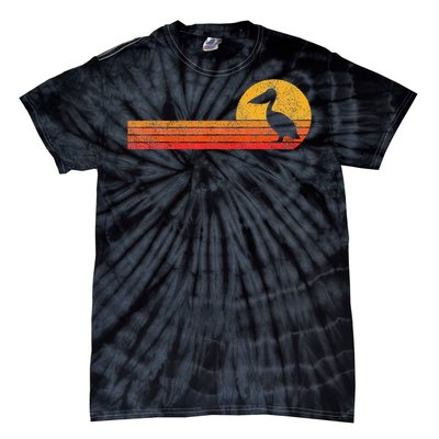 Retro Pelican Lover Funny Pelican Vintage Tie-Dye T-Shirt