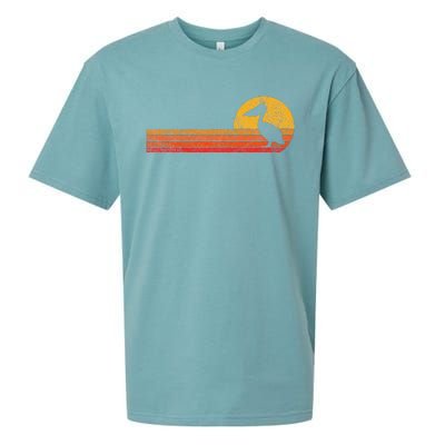 Retro Pelican Lover Funny Pelican Vintage Sueded Cloud Jersey T-Shirt