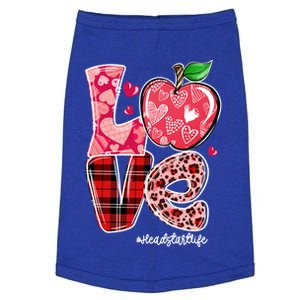 Red Plaid Love Headstart Life Happy Valentine's Day Funny Gift Doggie Tank