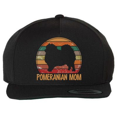 Retro Pomeranian Mom Pompom Dog Owner Mother Pet Mama Wool Snapback Cap