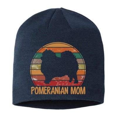 Retro Pomeranian Mom Pompom Dog Owner Mother Pet Mama Sustainable Beanie