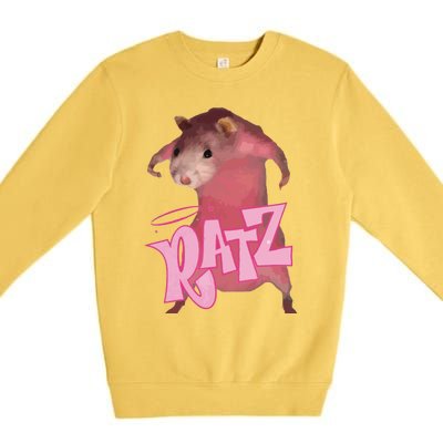 Ratz Pink Meme Premium Crewneck Sweatshirt