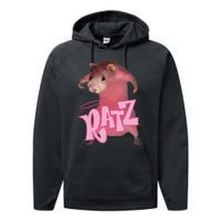 Ratz Pink Meme Performance Fleece Hoodie