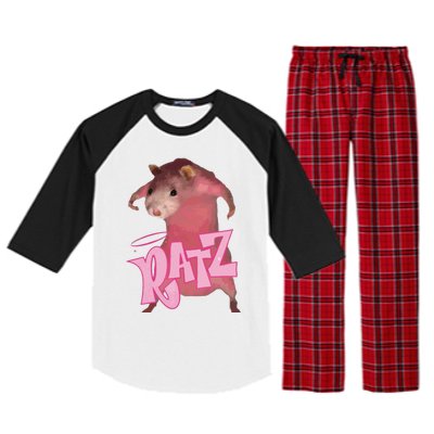 Ratz Pink Meme Raglan Sleeve Pajama Set