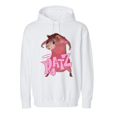 Ratz Pink Meme Garment-Dyed Fleece Hoodie