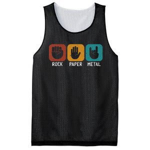 Rock Paper Metal Heavy Metal Music Mesh Reversible Basketball Jersey Tank