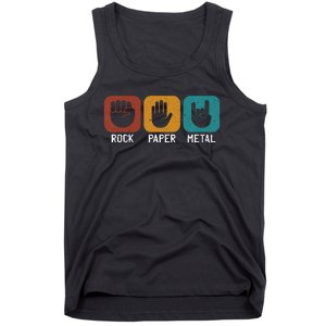 Rock Paper Metal Heavy Metal Music Tank Top