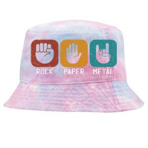 Rock Paper Metal Heavy Metal Music Tie-Dyed Bucket Hat