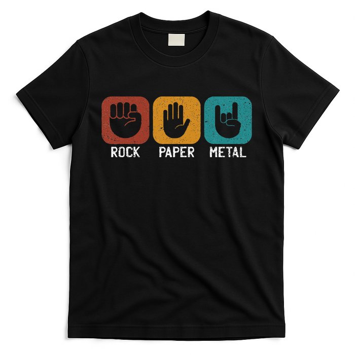 Rock Paper Metal Heavy Metal Music T-Shirt