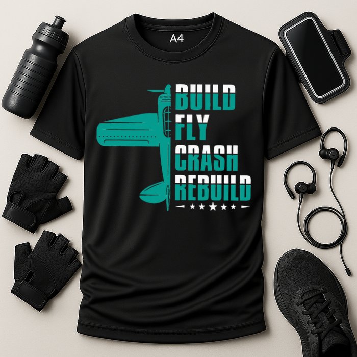 RC Pilot Model Airplane Pilot Model Flight Rc Airplane Cooling Performance Crew T-Shirt