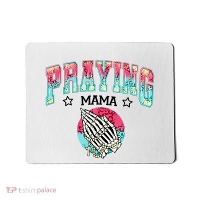 Retro Praying Mama Skeleton Hand Mousepad