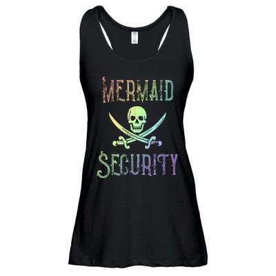 Rainbow Pirate Mermaid Security Costume Party Ladies Essential Flowy Tank