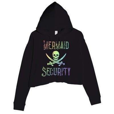 Rainbow Pirate Mermaid Security Costume Party Crop Fleece Hoodie