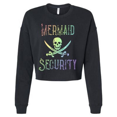 Rainbow Pirate Mermaid Security Costume Party Cropped Pullover Crew