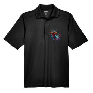 Rainbow Peacock Mantis Shrimp Men's Origin Performance Pique Polo