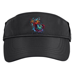 Rainbow Peacock Mantis Shrimp Adult Drive Performance Visor