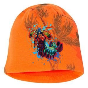 Rainbow Peacock Mantis Shrimp Kati - Camo Knit Beanie