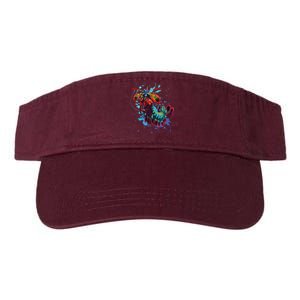 Rainbow Peacock Mantis Shrimp Valucap Bio-Washed Visor