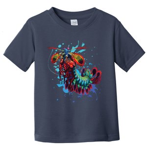 Rainbow Peacock Mantis Shrimp Toddler T-Shirt