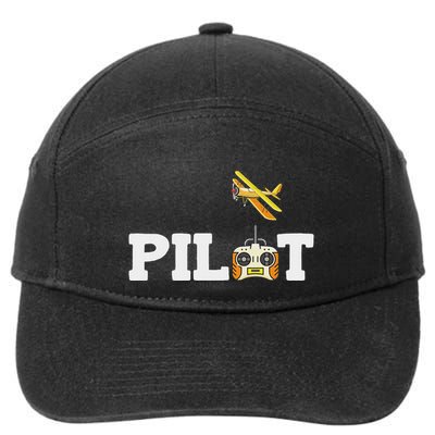Rc Pilot Model Airplane Remote Control Airplane Rc Plane 7-Panel Snapback Hat