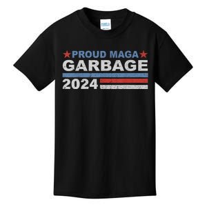 Retro Proud Maga Garbage 2024 Trump Supporter Gift Kids T-Shirt