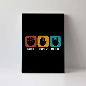 Rock Paper Metal Heavy Metal Music Canvas