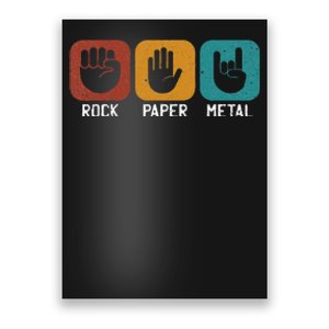 Rock Paper Metal Heavy Metal Music Poster