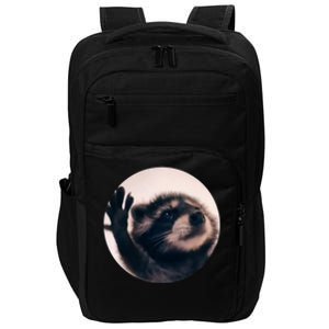 Raccoon Pedro Meme Vibing On Song Impact Tech Backpack