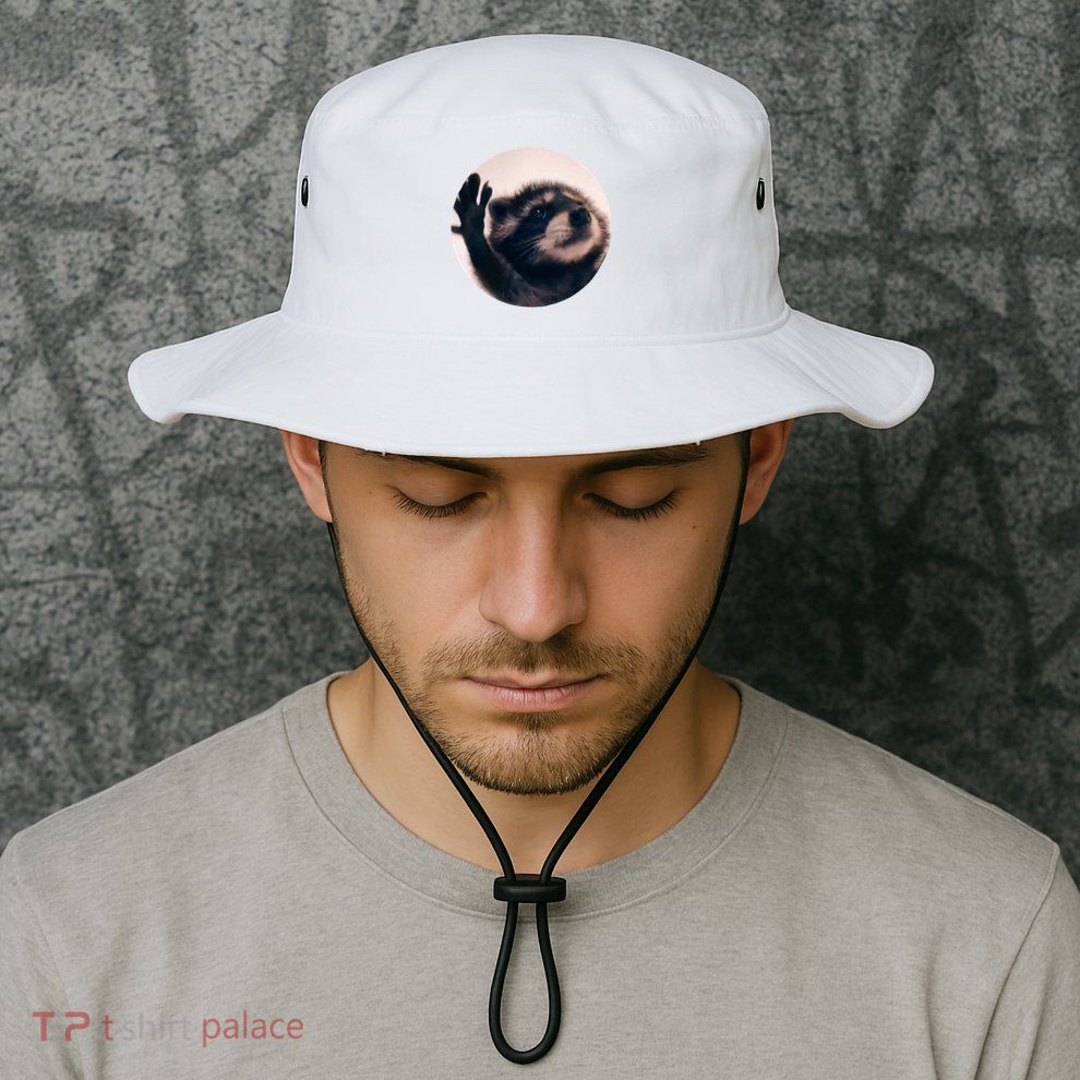 Raccoon Pedro Meme Vibing On Song Bucket Hat