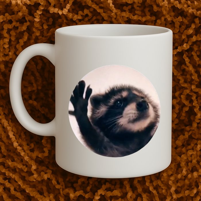 Raccoon Pedro Meme Vibing On Song Mug