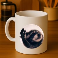Raccoon Pedro Meme Vibing On Song Mug