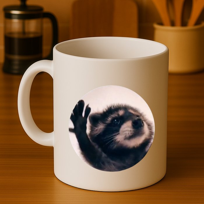 Raccoon Pedro Meme Vibing On Song Mug