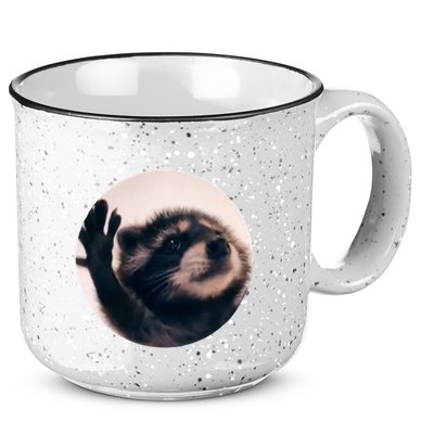 Raccoon Pedro Meme Vibing On Song 15oz Campfire Ceramic Mug