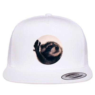 Raccoon Pedro Meme Vibing On Song Flatbill Hat