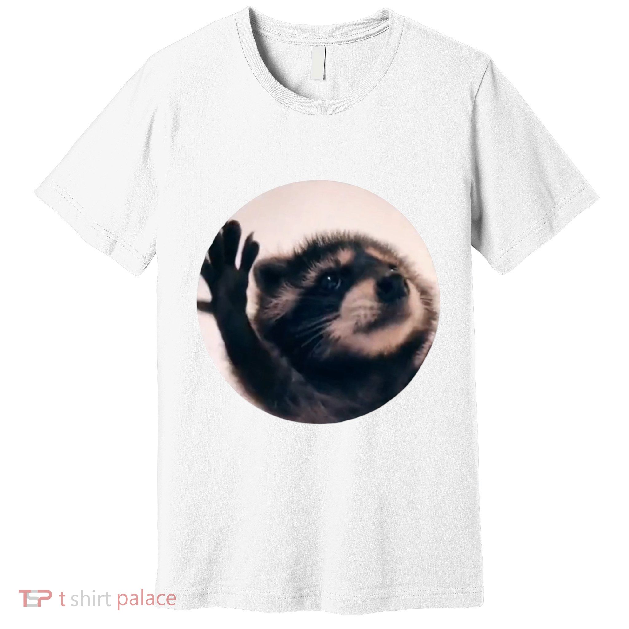 Raccoon Pedro Meme Vibing On Song Premium T-Shirt