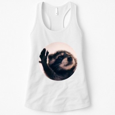 Raccoon Pedro Meme Vibing On Song Womens Tank Top