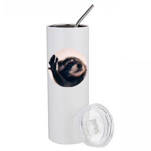 Raccoon Pedro Meme Vibing On Song Stainless Steel Tumbler