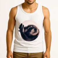 Raccoon Pedro Meme Vibing On Song Tank Top