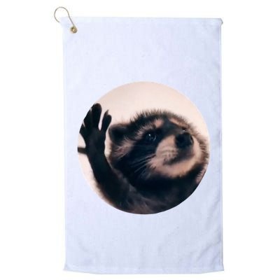 Raccoon Pedro Meme Vibing On Song Golf Towel