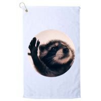 Raccoon Pedro Meme Vibing On Song Golf Towel