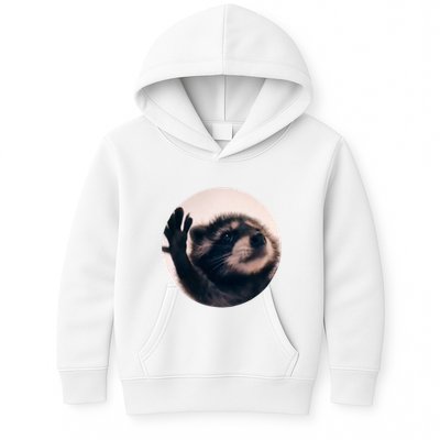 Raccoon Pedro Meme Vibing On Song Kids Hoodie